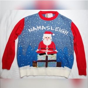 Namasleigh Crewneck Ugly Christmas Sweater